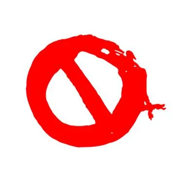 Vector stop sign grunge icon. Red warning vector illustration. Stock Illustration