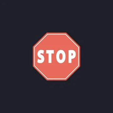 Vector Stop Sign Icon computer symbol イラスト素材