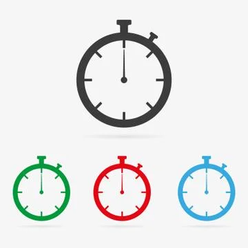 Vector stopwatch icons Stock Illustration