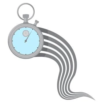 Vector Stopwatch or timer showing time. Label cooking time. Chronometer, time イラスト素材