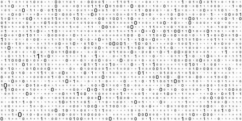 Vector streaming binary code background. Matrix background with numbers 1.0.  イラスト素材
