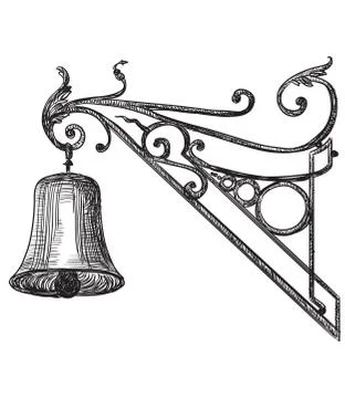 Vector street bell Stock Illustration