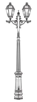Vector street lamp Stock Illustration