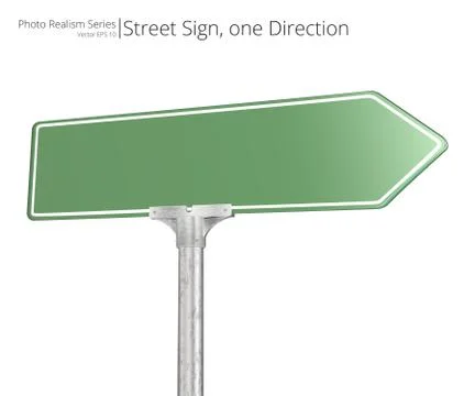 Vector Street Sign. Stock Illustration