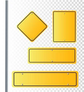 Vector Street Signs. Vector illustration of 3 way Street Signs pointing in Stock Illustration