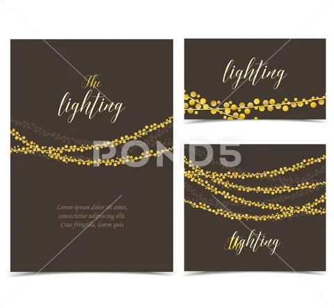Vector string lights Stock Illustration