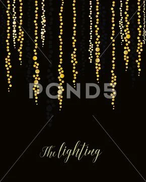 Vector string lights Stock Illustration
