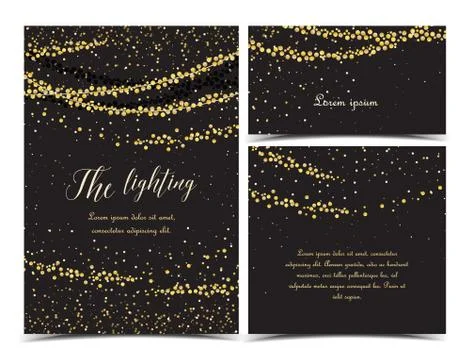 Vector string lights Stock Illustration