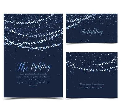 Vector string lights Stock Illustration