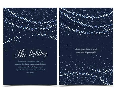 Vector string lights Stock Illustration