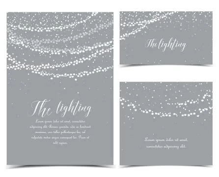 Vector string lights Stock Illustration