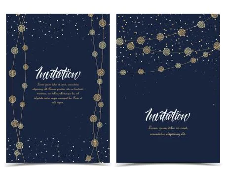 Vector string lights Stock Illustration