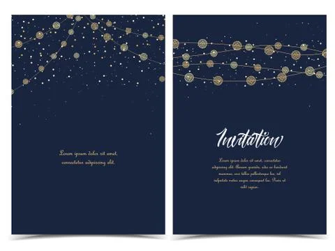 Vector string lights Stock Illustration