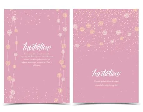 Vector string lights Stock Illustration