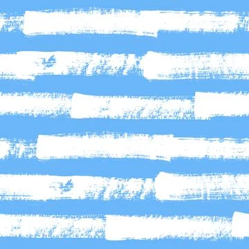 Vector stripe pattern. Blue white brush background Illustrazione stock