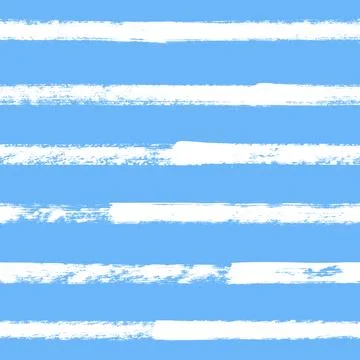 Vector stripe pattern. Blue white brush background Stock Illustration
