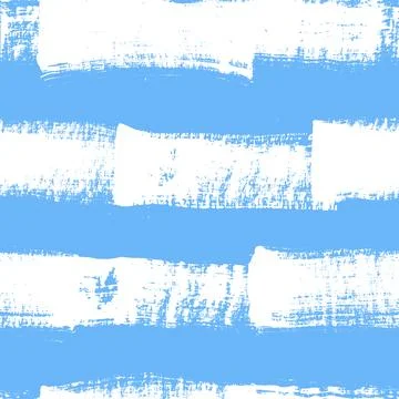 Vector stripe pattern. Blue white brush background Illustrazione stock