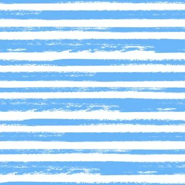 Vector stripe pattern. Blue white brush background Illustrazione stock