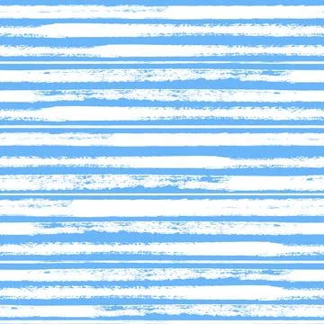 Vector stripe pattern. Blue white brush background Stock Illustration