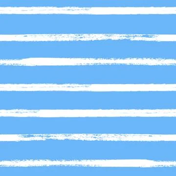 Vector stripe pattern. Blue white brush background Illustrazione stock