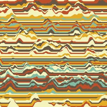 Vector striped background. Abstract color waves. Sound wave oscillation. Funk Illustrazione stock