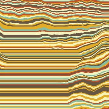 Vector striped background. Abstract color waves. Sound wave oscillation. Funk Illustrazione stock