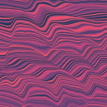 Vector striped background. Abstract color waves. Sound wave oscillation. Funk Illustrazione stock