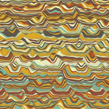 Vector striped background. Abstract color waves. Sound wave oscillation. Funk Illustrazione stock