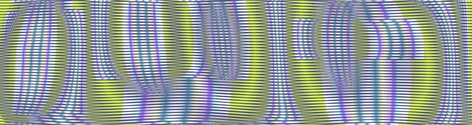 Vector striped background with rounded lines and shapes and glow effect. Stock Illustration