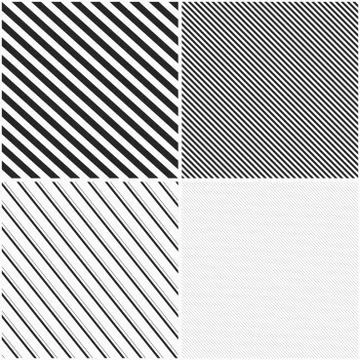 Vector striped patterns, seamless. 库存插图