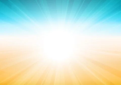Vector : Stripes with blue and yellow summer background Stock Illustration