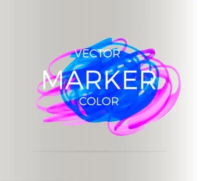 Vector stripes drawn with markers. Elements for design and background Stock Illustration