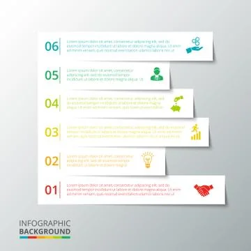 Vector stripes for infographic. Stock Illustration