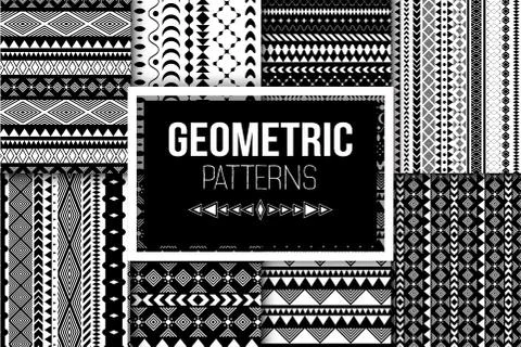 Vector stripes pattern. tribal seamless texture. Illustrazione stock