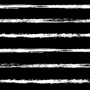 Vector Stripes Pattern White on Black Illustrazione stock