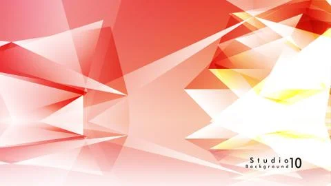 Vector studio background. abstract triangles with colorful gradients and back Stock Illustration