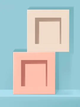 Vector Studio Shot Product Display Light Box Frame Background Stock Illustration