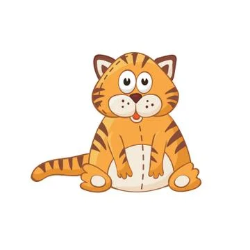 Vector stuffed toy isolated Stock Illustration