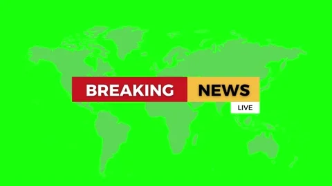 Vector style breaking news animation with world theme Stock Footage 308715123