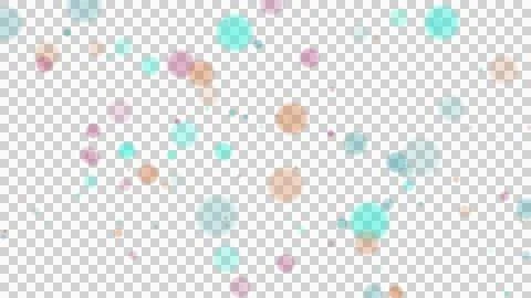 Vector style glowing bokeh circles on transparent background, cut out Stock Illustration