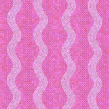 Vector Stylish Knit. Pink Knitted Texture. Woolen Pullover Canvas Print. Wint Ilustración de archivo