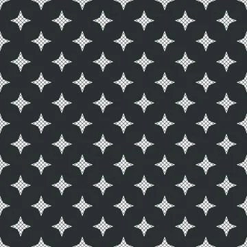 Vector stylish seamless pattern. Black and white repeatable fashion background Stock Illustration