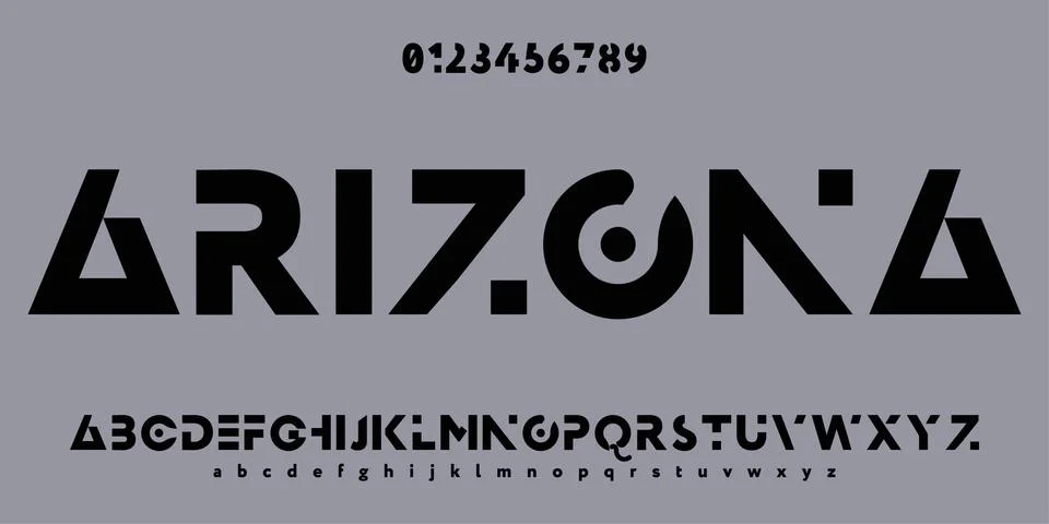 Vector of stylized and creative font design Abstract modern alphabet design o 스톡 일러스트