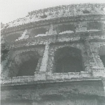 Vector stylized Coliseum poster. Stock Illustration