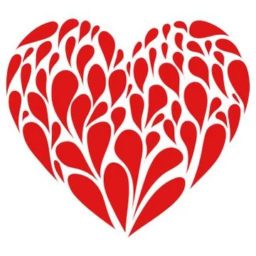 Vector stylized elements of the heart. Valentine s Day 스톡 일러스트