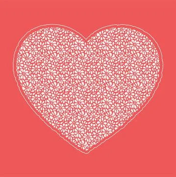 Vector stylized of the heart. Valentines Day. Symbol for your design. Stock Illustration