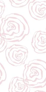 Vector stylized modern seamless floral pattern scandinavian Stock Illustration