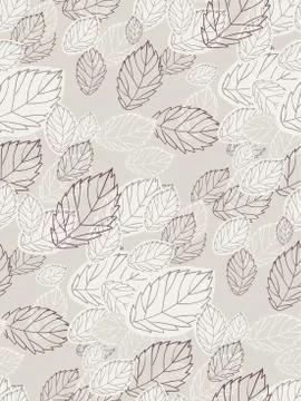 Vector stylized modern seamless floral pattern scandinavian Stock Illustration