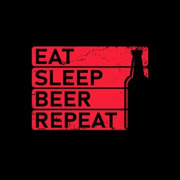 Vector stylized quote on the topic of beer. White text on a black background Illustrazione stock