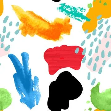 Vector stylized seamless pattern background hand-drawn illustration. Simple s Stock Illustration